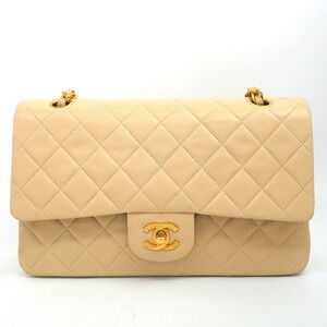 Chanel Double Flap Chain Shoulder Bag Matelasse